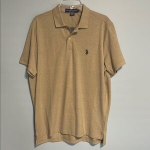 U.S. Polo Assn. Tan Polo Shirt Size Large NWT
